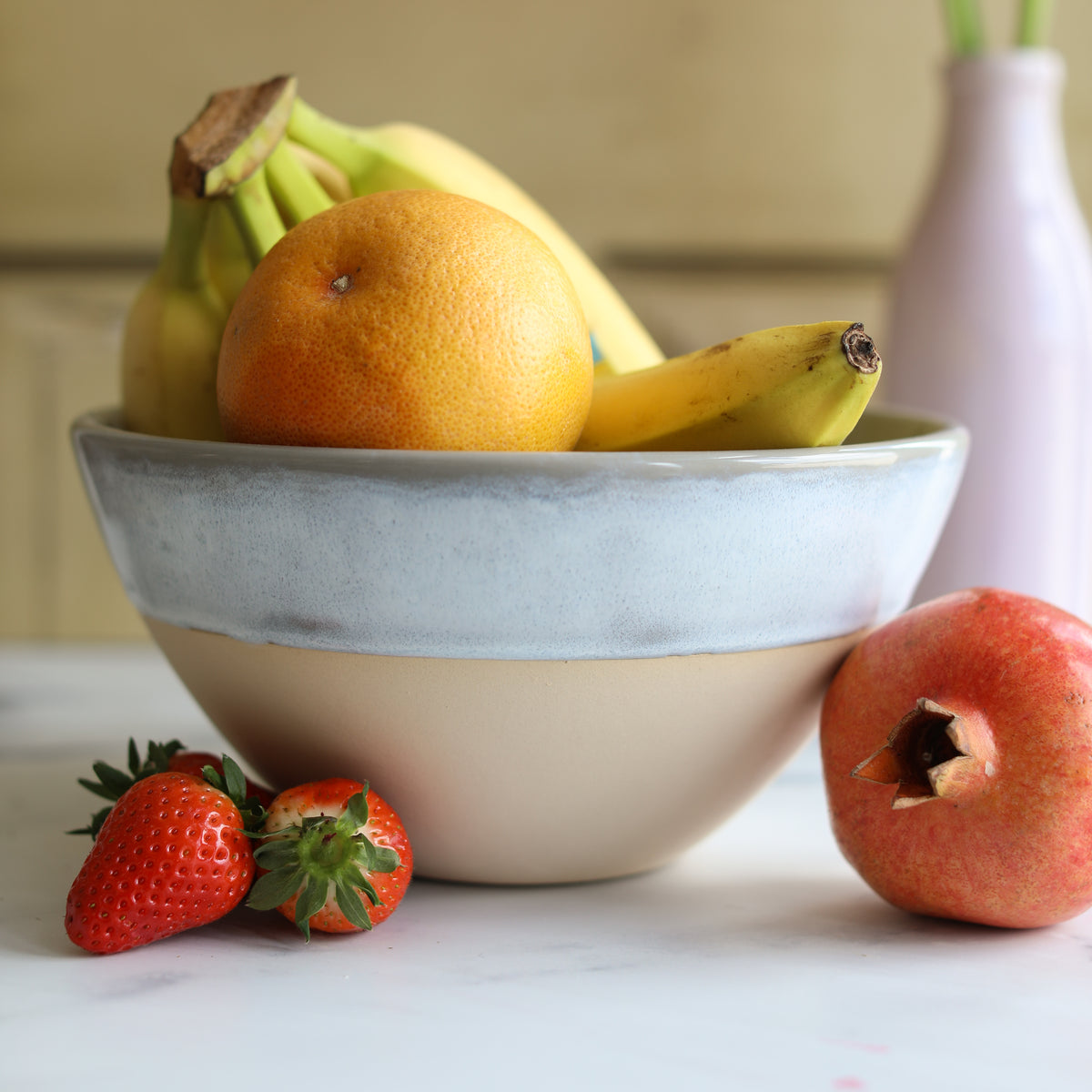 Large Handmade Bowl in grey