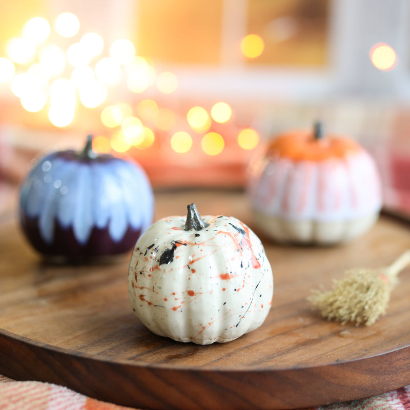 Ceramic Autumn Pumpkin Ornament