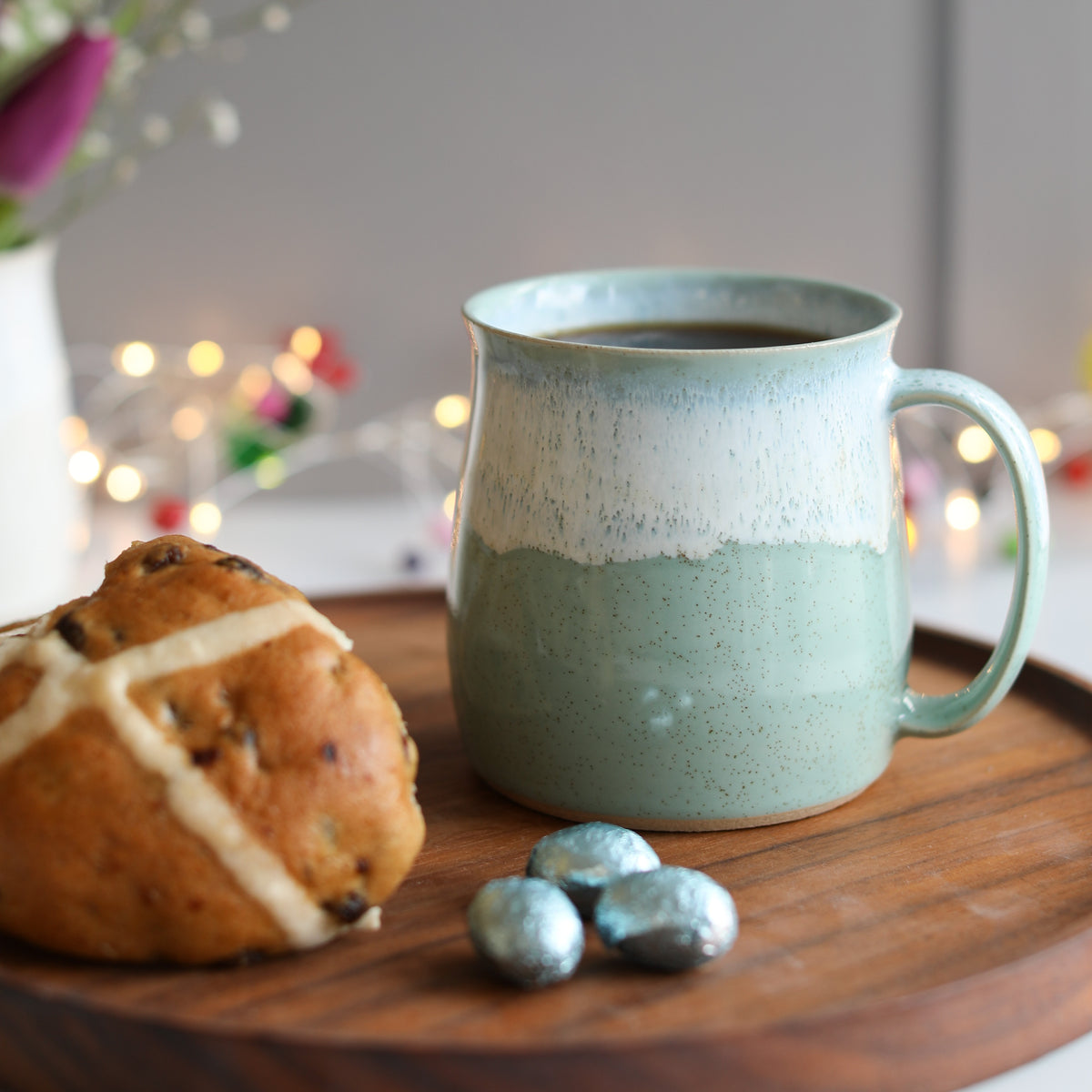 Mini Egg Mint Ceramic Glazed Mug