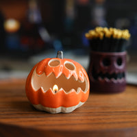 Ceramic Autumn Pumpkin Lantern - mini