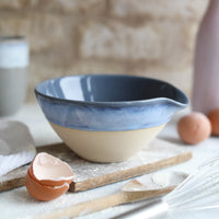 Ceramic pouring bowl in blue