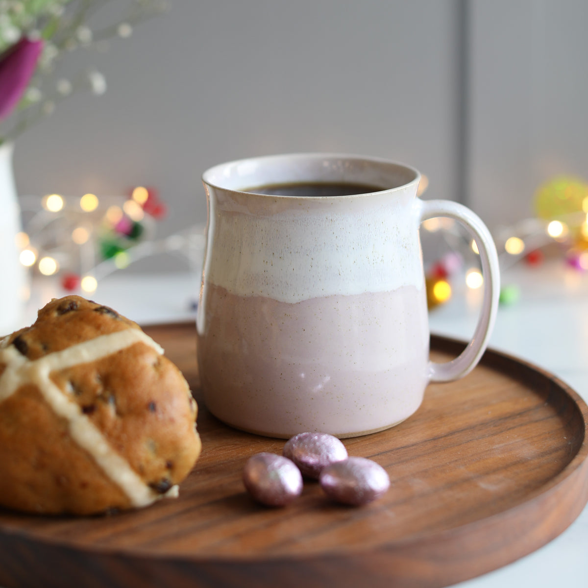 Mini Egg Lilac Ceramic Glazed Mug