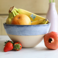 Large Handmade Bowl in blue