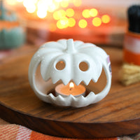 Ceramic Autumn Pumpkin Lantern - Phantom Penelope