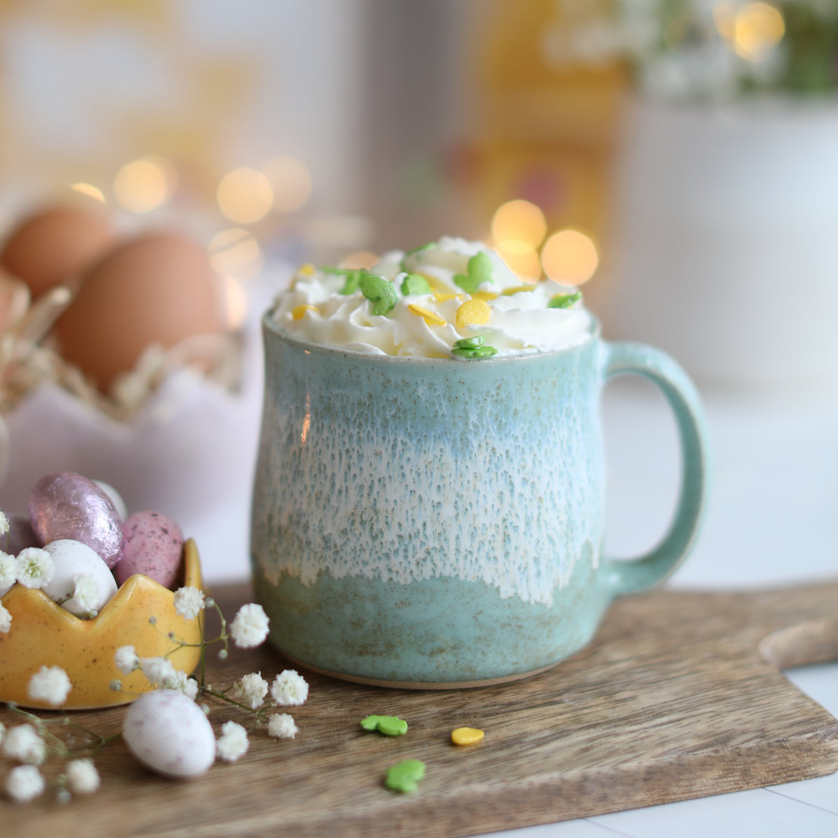 Mini Egg Mint Ceramic Glazed Mug