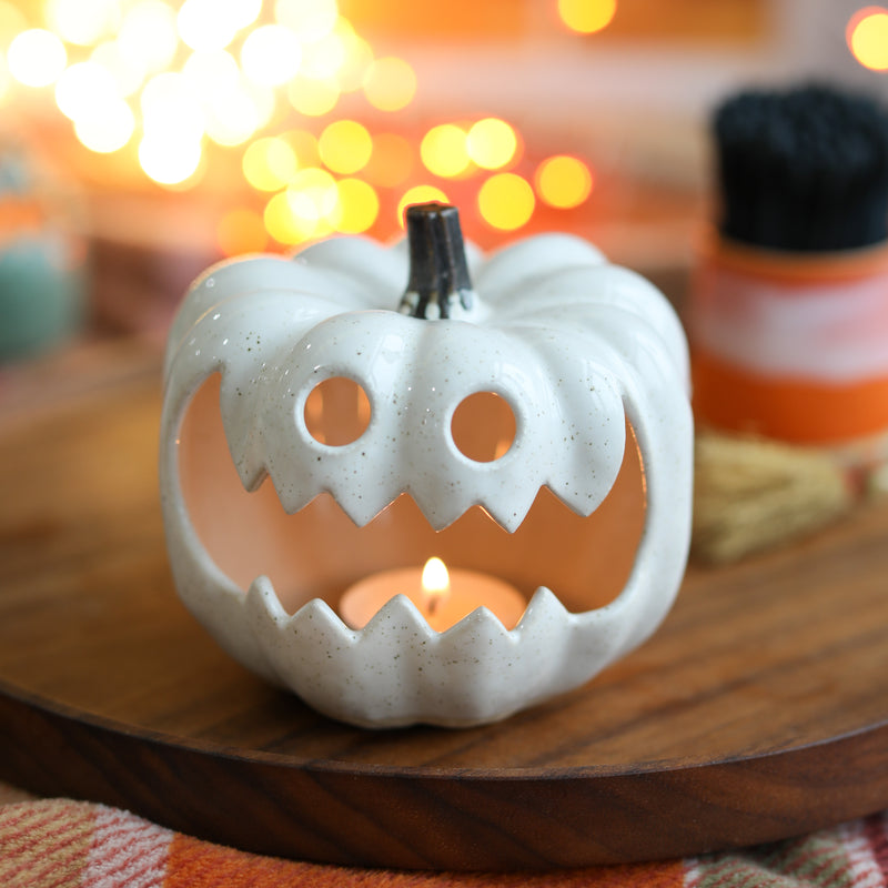 Ceramic Autumn Pumpkin Lantern - Pedur