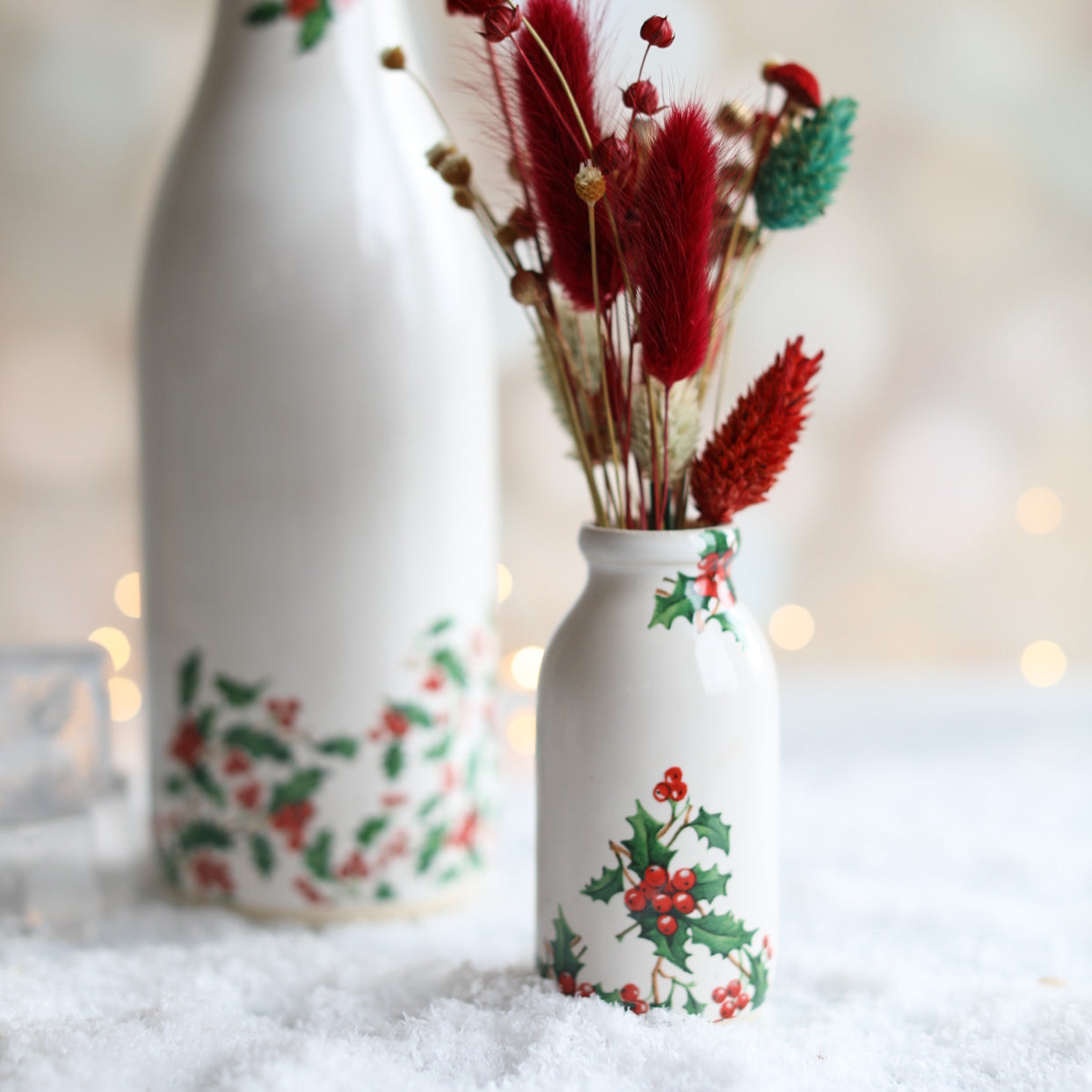 Designer Small Milk Bottle With Blue Bubbles Pattern,handmade Water or Milk  Storage,ceramic Vase,unique Kitchen Gift,reusable Ceramic Bottle 