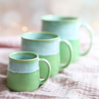 Pea Green Handmade Mug