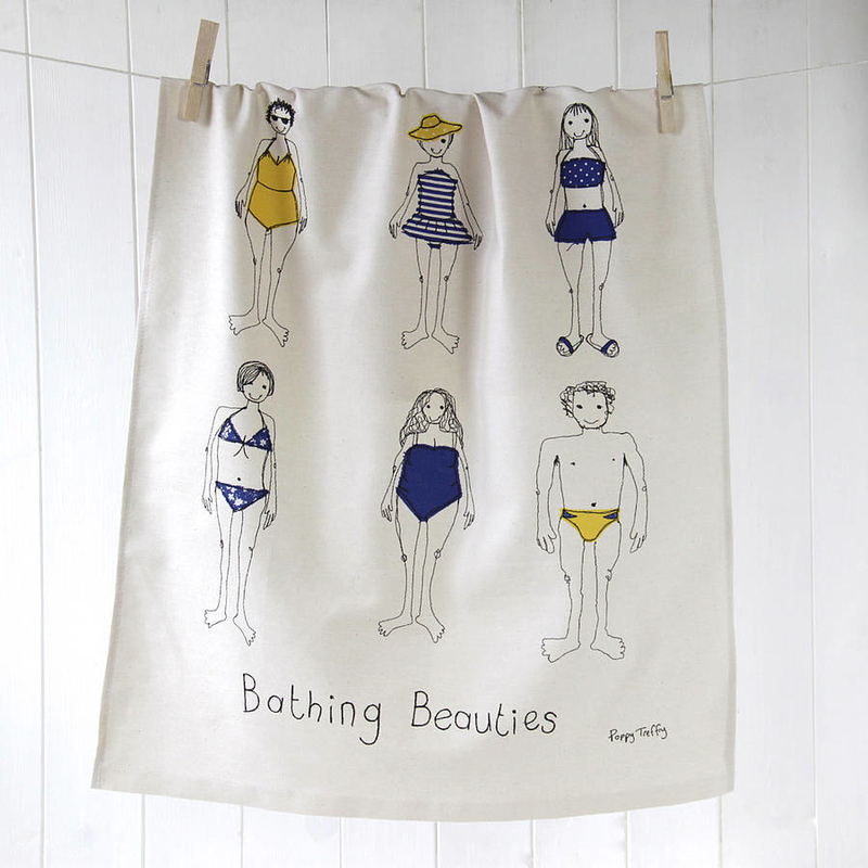 Bathing Beauty Tea Towel