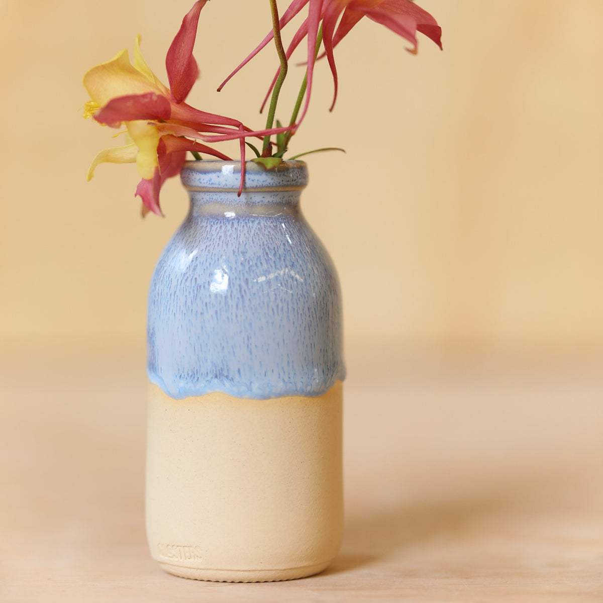 ceramic milk bottle vase